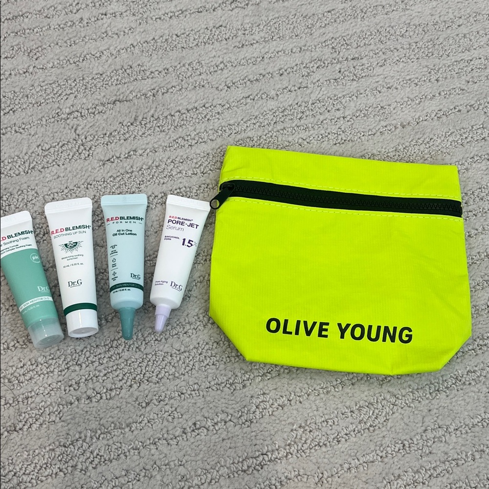 Dr. G K-Beauty R.E.D pH Cleansing Foam,Oil Cut, Pore Jet Serum, Soothing Up Sun